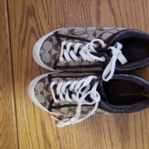 Coach brown sneakers